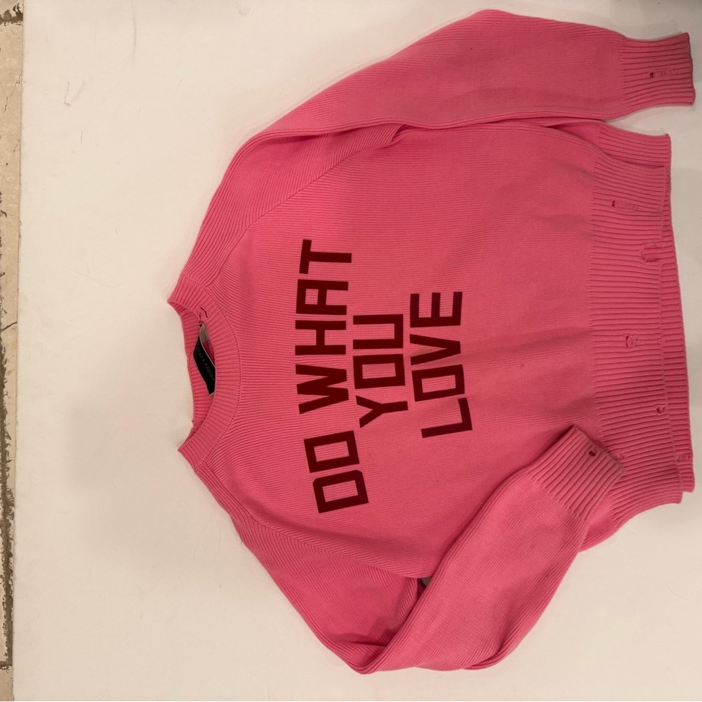 Golden Goose Pink Crew Neck Sweater
